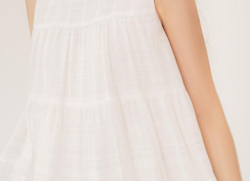 White Checked Mini Dress – Libé