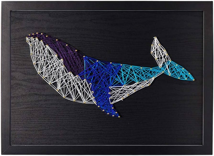 Amazon.Com: Diy Nail String Art Kit Whale Winding Lines Drawing Painting Art  Kit With Frame 3D Yarn Painting Pin String Art Decompression : Beauty &  Personal Care