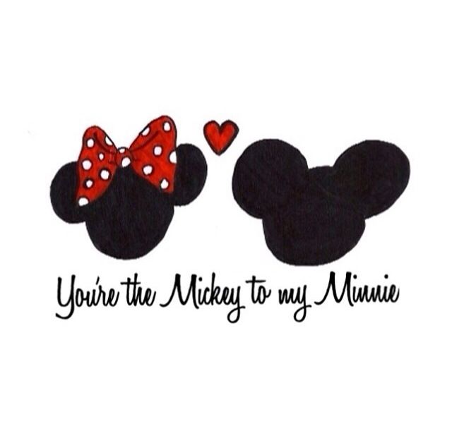 You'Re The Mickey To My Minnie. Love | Mickey Mouse Tattoos, Mickey Mouse  And Friends, Minnie