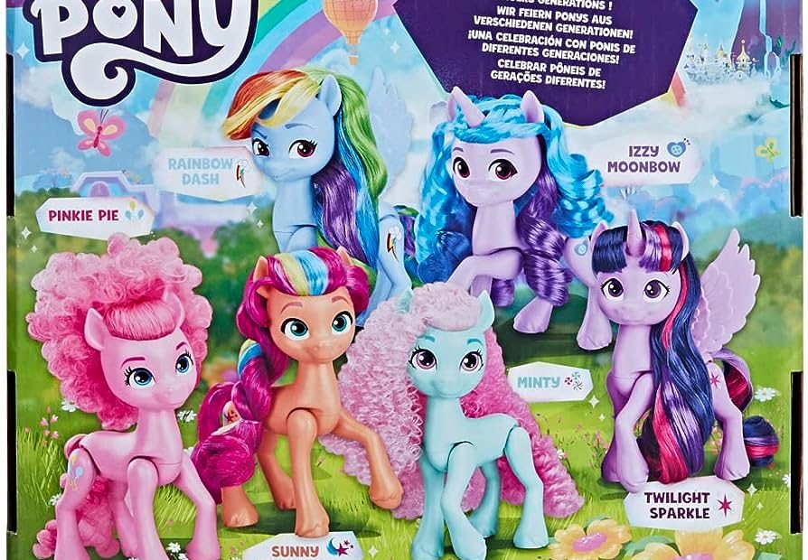 Amazon.Com: My Little Pony Dolls Rainbow Celebration, 6 Pony Figure Set,  5.5-Inch Dolls, Toys For 3 Year Old Girls And Boys, Unicorn Toys (Amazon  Exclusive) : Toys & Games