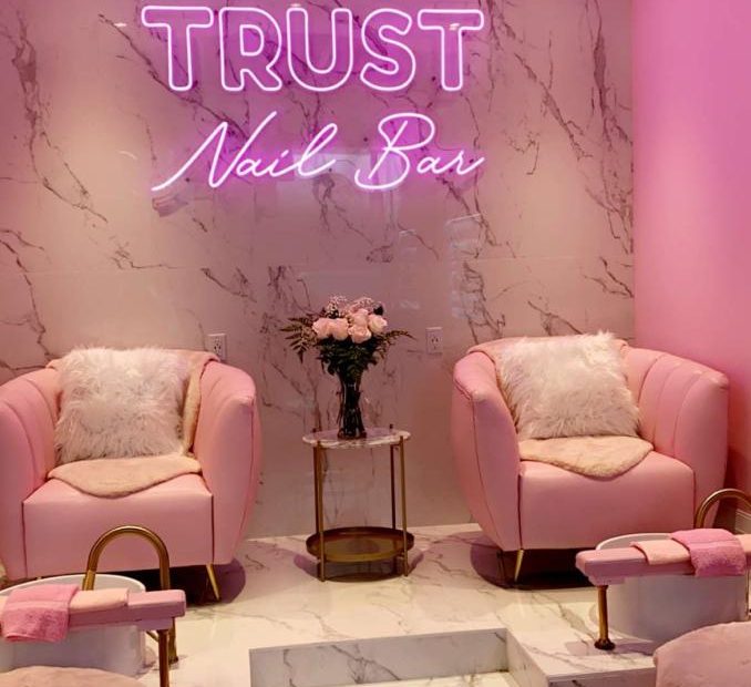 Nail Bar, Trust Beauty, Polygel, Cute, Pink, Neon Sign | Beauty Room  Design, Spa Room Decor, Beauty Room Salon