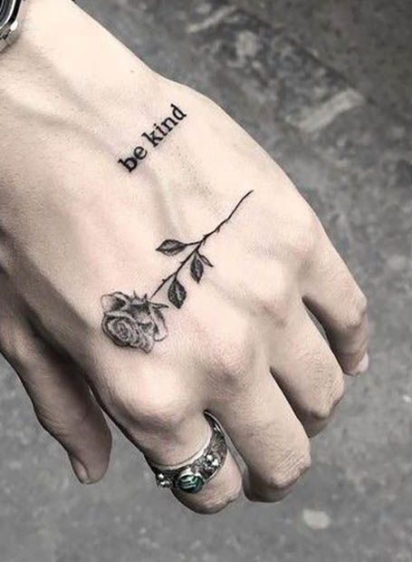 25 Simple Tattoos Ideas For Men | Small Hand Tattoos, Hand Tattoos For Guys,  Finger Tattoos