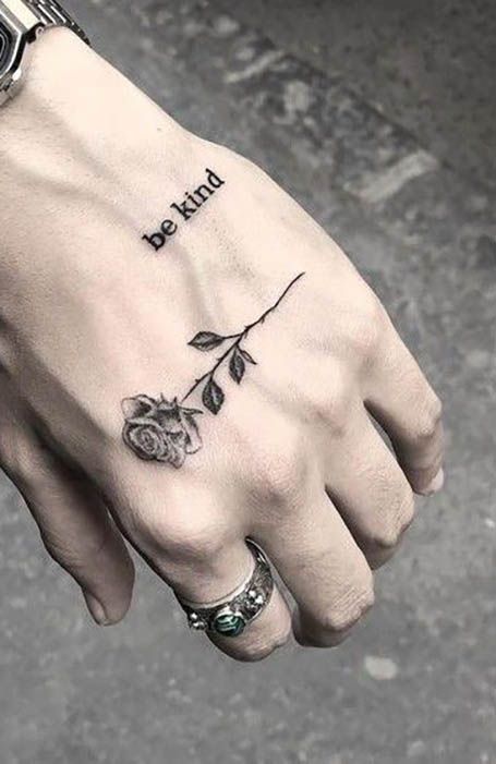 25 Simple Tattoos Ideas For Men | Small Hand Tattoos, Hand Tattoos For Guys,  Finger Tattoos