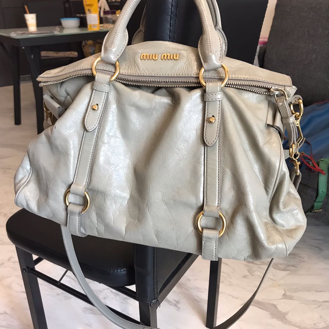 Miu Miu Vitello Lux Bow Bag Price