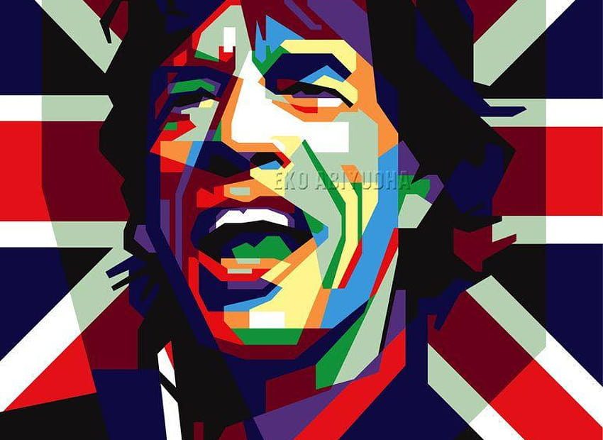 Mick Jagger In Wpap By Ekoabiyudha Hd Phone Wallpaper | Pxfuel