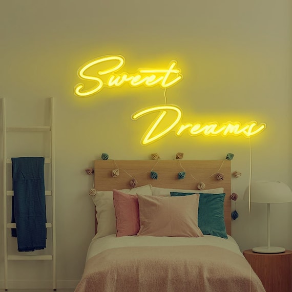 Sweet Dreams Neon Light Above Bed Neon Sign Neon Sign For - Etsy
