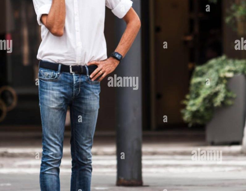 Skinny Jeans Man Hi-Res Stock Photography And Images - Alamy