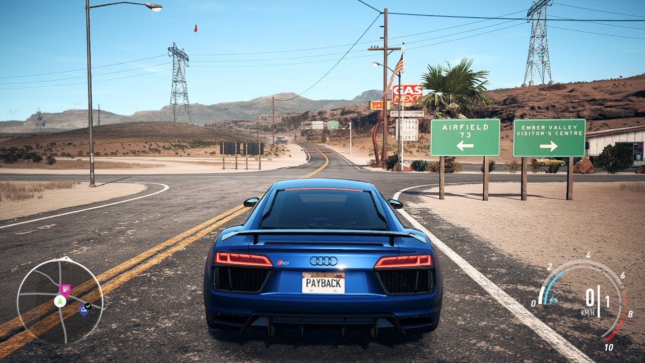 Need For Speed: Payback - Audi R8 V10 Plus - Open World Free Roam Gameplay  (Pc Hd) [1080P60Fps] - Youtube
