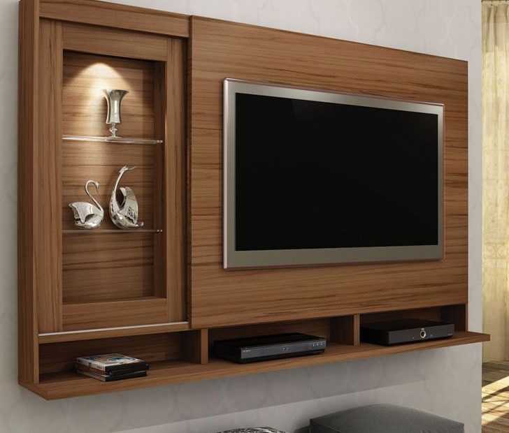 Brown Wooden Modern Tv Wall Unit, For Home, Warranty: 5 Years