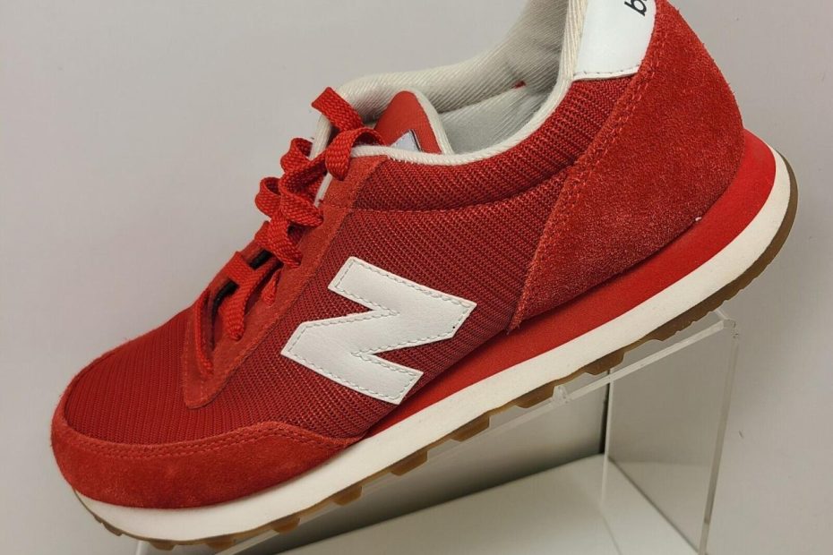 New Balance 501 Red Suede Sneakers Ml501Cvb Mens Size 8 | Ebay
