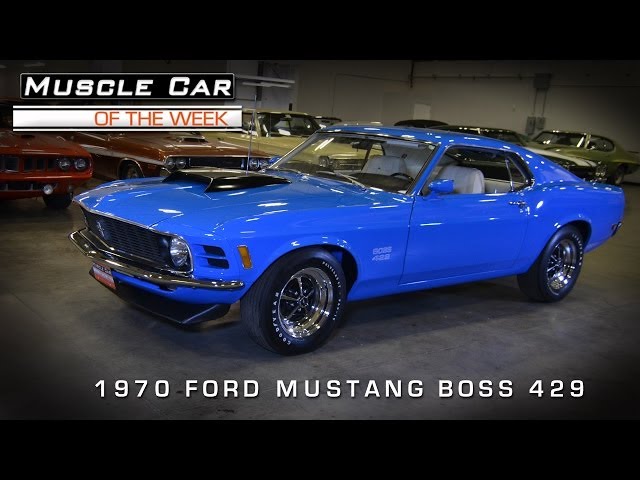 Muscle Car Of The Week Video #32: 1970 Ford Mustang Boss 429 - Youtube