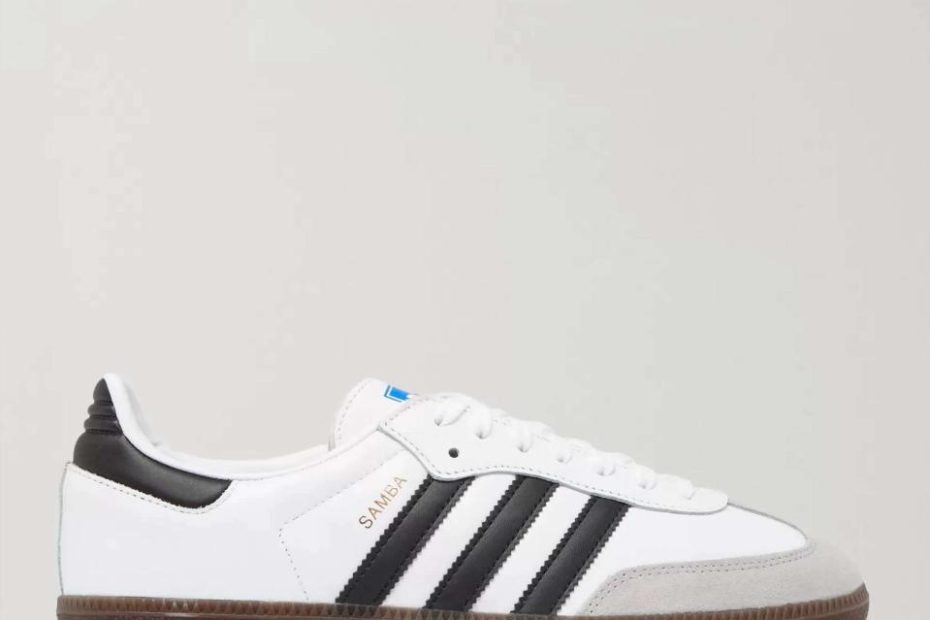 Adidas Originals Samba Suede-Trimmed Leather Sneakers For Men | Mr Porter